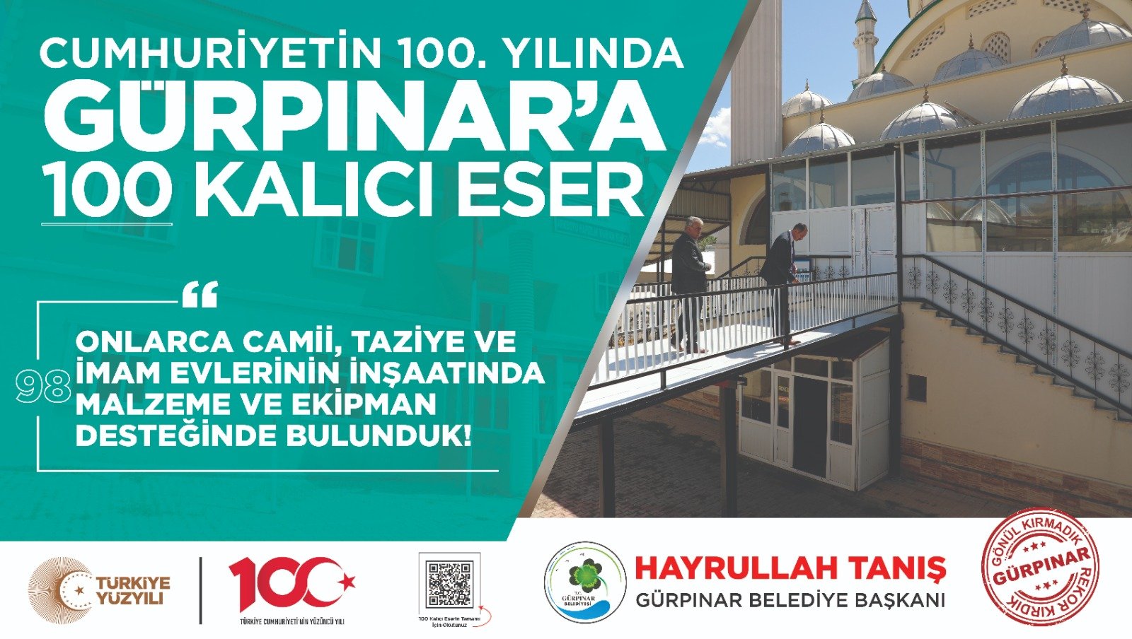 CAMİ, TAZİYE VE İMAM EVLERİNİN İNŞAATINDA MALZEME VE EKİPMAN DESTEĞİ
